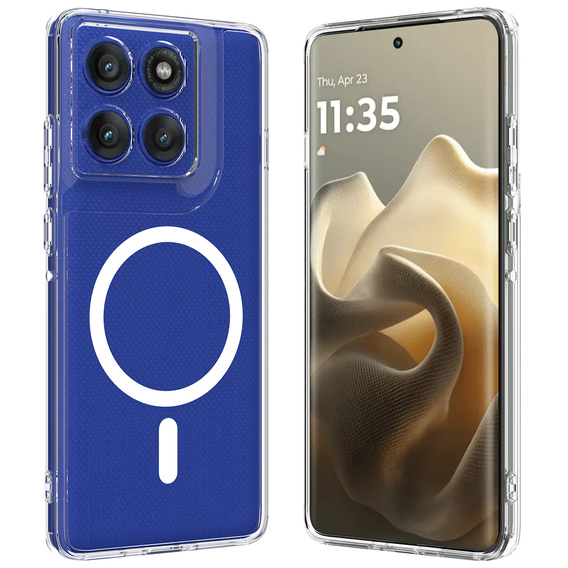 Fusion Hybrid MagSafe Case for Motorola Edge 70 5G, Transparent