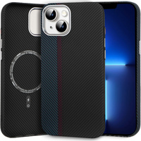 MagSafe's iPhone 13 Case, Carbon Fiber, black / blue