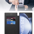 Flip case for Samsung Galaxy S25 Ultra, RFID Wallet MagSafe CamShield, black