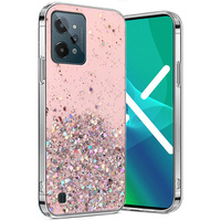 Case for Realme C31, Glittery, pink