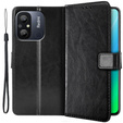 Flip case for Xiaomi Redmi 12C, Crazy Horse Wallet, black