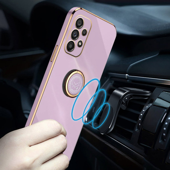 Case for Samsung Galaxy A53 5G, Electro Ring, purple