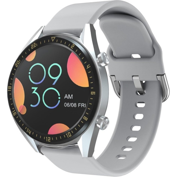 22mm Silicone strap with buckle for Huawei Watch GT / Watch GT2 - Grey