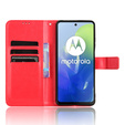 Flip case for Motorola Moto E14, Crazy Horse Wallet, red