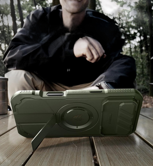 Dexnor armoured case with stand and camera shutter, for MagSafe for iPhone Air