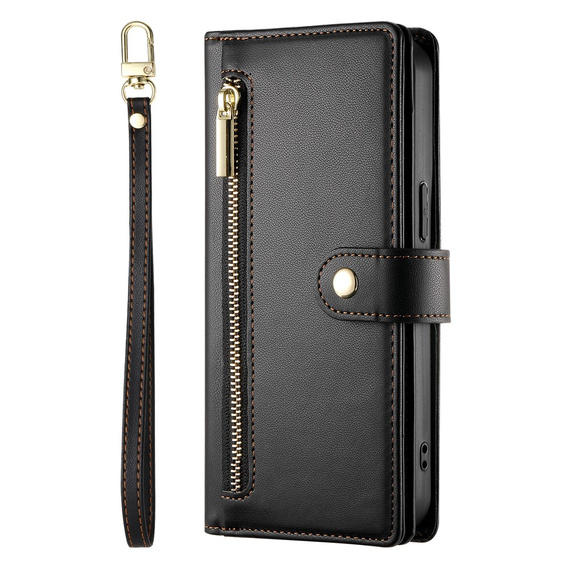 Wallet Zipper Pocket flip case for Samsung Galaxy A17 5G, Wallet Zipper Pocket, black