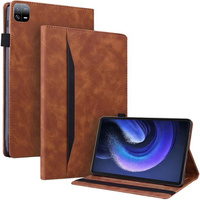 Case for Xiaomi Pad 6, Classic, with space for stylus, brown