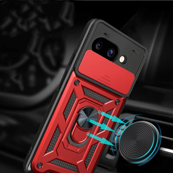 Case for Google Pixel 9A, CamShield Slide, red