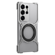 Case for Samsung Galaxy S25 Ultra, Kickstand Bumper, with lens cover, for MagSafe, silver