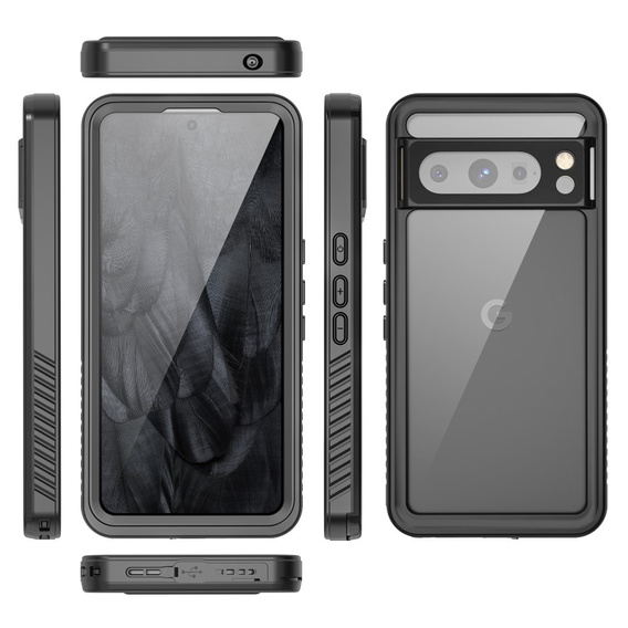 IP68 Waterproof Case for Google Pixel 8 Pro, black