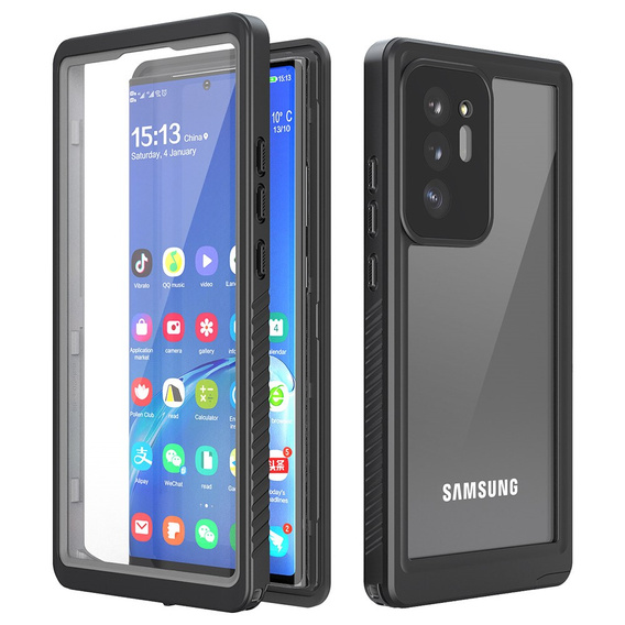 IP68 Waterproof Case for Samsung Galaxy Note 20 Ultra, black