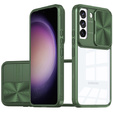 Case for Samsung Galaxy S23 Plus, Slide Camera, green