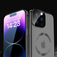 Magnetic Dual Glass MagSafe case for iPhone 15 Pro Max, black