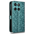 Flip case for Motorola Edge 60 / 60 Fusion, Wallet Rhombus, green