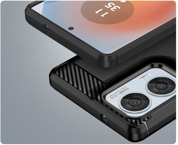 Case for Motorola Edge 50 Fusion 5G, Carbon, black