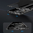 Magnetic Dual Glass MagSafe case for Samsung Galaxy S24+ Plus, black