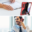 Armored case for Samsung Galaxy Z Fold6 5G, aluminum, with stand and stylus slot, black