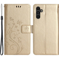 Flip case for Samsung Galaxy S23 FE, Butterfly, gold