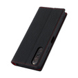 Flip case for Sony Xperia 10 V, Litchi Skin Grain, black