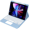 Case + keyboard iPad Air 10.9 4 2020 / 5 2022, Touchpad, blue