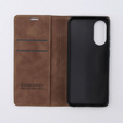 Case for Oppo A78 4G, ERBORD Vintage, wallet with flap, coffee