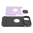 ERBORD MagSafe Cam Slider Case, purple + screen protector for iPhone 13 / iPhone 14
