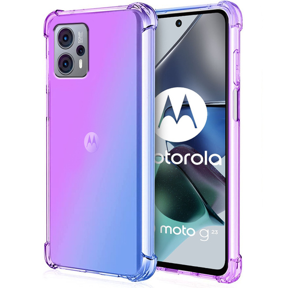 Case for Motorola Moto G23 / G13 4G, Gradient Dropproof, Purple / blue
