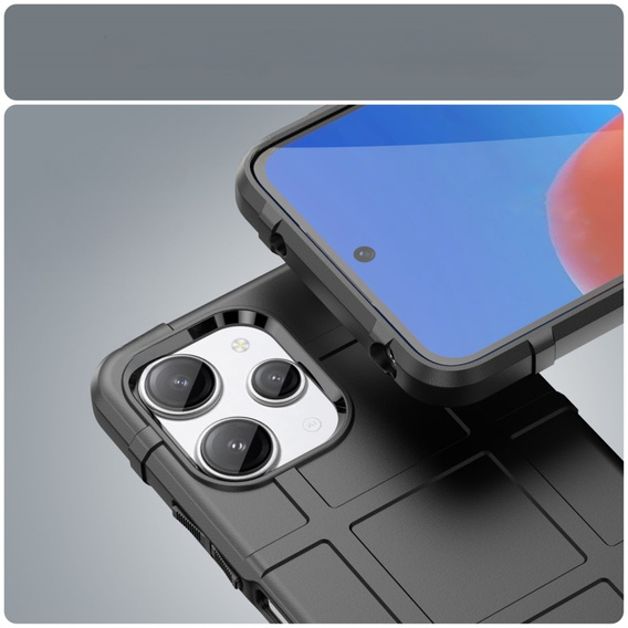 Case for Xiaomi Redmi 12 4G, Rugged Shield, black