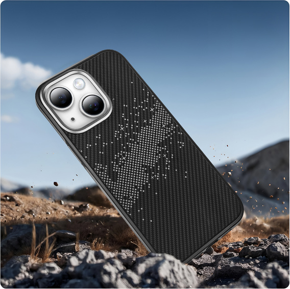 Case for iPhone 15, Milky Way, grey