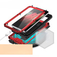 Case for Samsung Galaxy S21 Ultra, R-JUST CamShield Slide, armoured, red / black