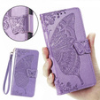 Flip case for Realme 14X / Realme C75, Butterfly, purple