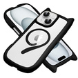 Case for iPhone 15, for MagSafe, Cute Cat, black + Screen Glass