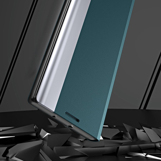 Flip case for Honor Magic 5 Lite, Side Magnetic, green