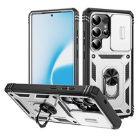 Case for Samsung Galaxy S25 Ultra, KickStand Camera Lens, white