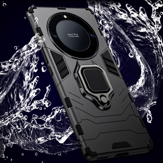 Case for Honor Magic 5 Lite, Kickstand Ring, black
