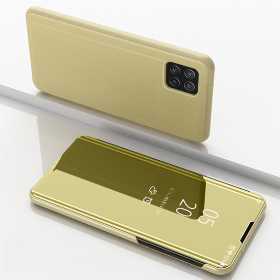 Case for Samsung Galaxy A22 5G, Clear View, gold