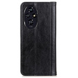 Flip case for Honor 200 Pro 5G, Split Leather, black
