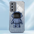 Case for Samsung Galaxy A55 5G, Glitter Astronaut, blue