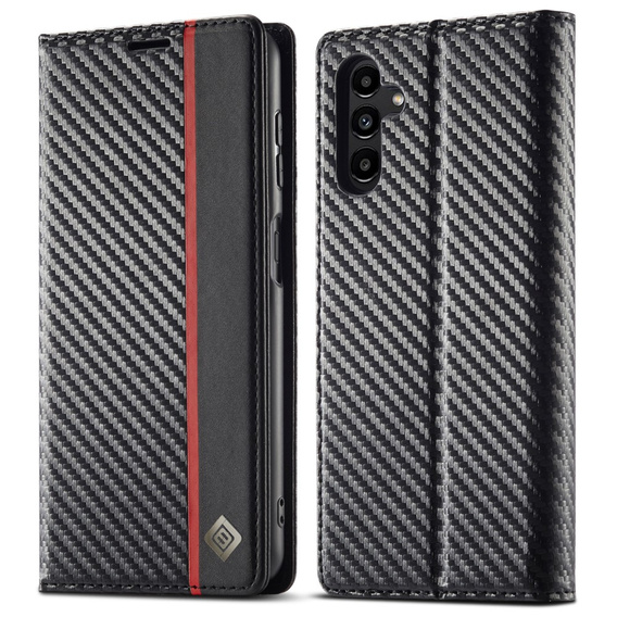 Flap case for Samsung Galaxy S25, Carbon LC.IMEEKE, black