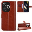 Flip case for Xiaomi Poco F6, Crazy Horse Wallet, brown