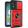 Case for Motorola Moto E13, CamShield Slide, red
