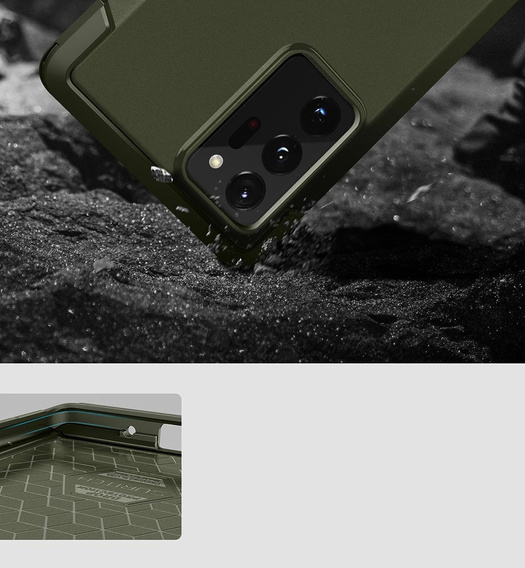 Case for Samsung Galaxy Note 20 Ultra, Suritch Basic (Two Frames), green