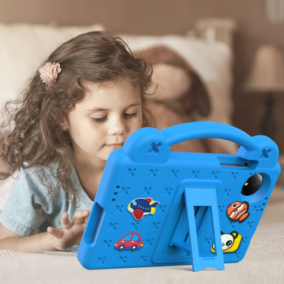 Children's case for Xiaomi Redmi Pad SE 8.7", Cute Patterns, with stand, blue