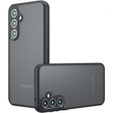 Case for Samsung Galaxy S24, Fusion Hybrid, with camera protection, transparent / black