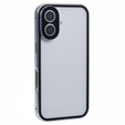 Case for iPhone 16, Magnetic Dual Glass, silver