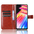 Flip case for Infinix Hot 30i, Crazy Horse Wallet, brown
