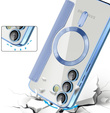 Flip case for Samsung Galaxy S25 FE, RFID Wallet MagSafe CamShield, blue