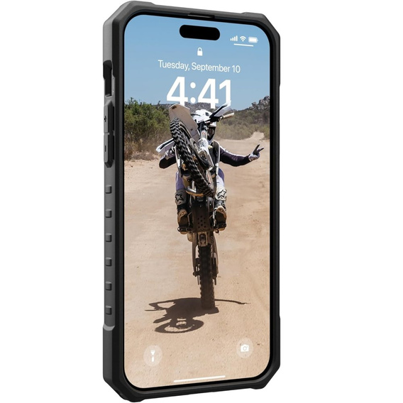 Urban Armor Gear Case for iPhone 15 Plus, Pathfinder MagSafe, transparent / black