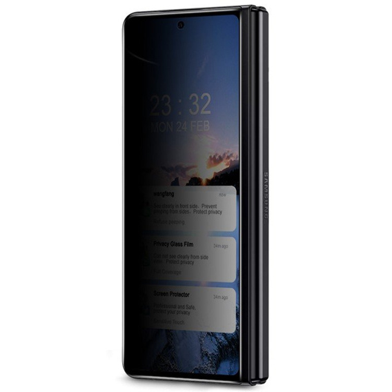 IMAK Privacy Tempered Glass for Samsung Galaxy Z Fold4 5G - Black
