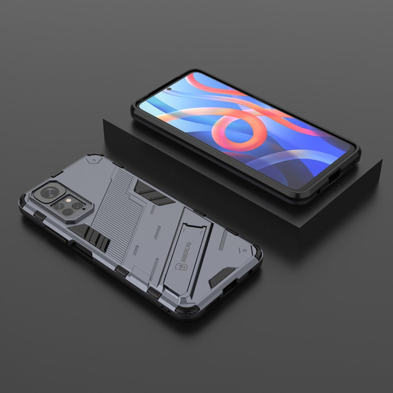 Case for Xiaomi Redmi Note 11/11S, Military kickstand, blue